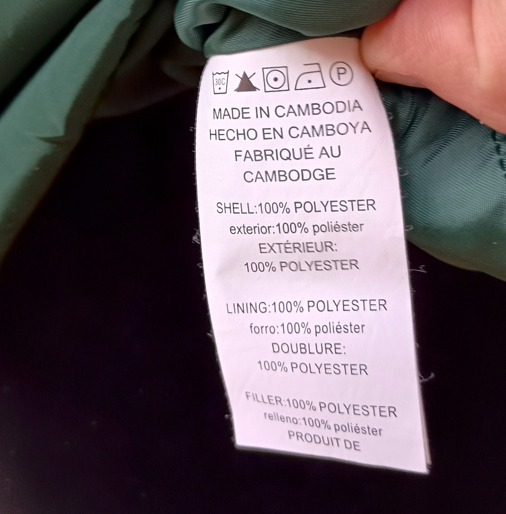 Michael Kors Green Puffer Vest with Gold Buttons_M - Picture 7 of 7